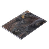 Amerikaanse Bison Bonded Pair Bull en Cow Notitieboek (Linkerzijde)