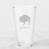 Amerikaanse Bison Buffalo Beer Glass Tumbler (Achterkant)