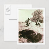 Amerikaanse Bison Hunters (foto) Briefkaart (Voorkant / Achterkant)