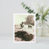 Amerikaanse Bison Hunters (foto) Briefkaart (Staand voorkant)