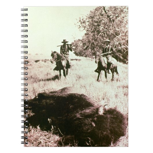 Amerikaanse Bison Hunters (foto) Notitieboek (Voorkant)