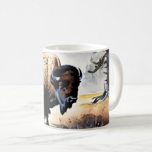 Amerikaanse bizon 2 koffiemok (Voorkant rechts)