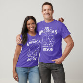 Amerikaanse bizon 2 t-shirt (Unisex)