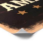 Amerikaanse bizon bij zonsondergang poster (Hoek)