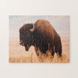 Amerikaanse Bizon (Bison Bison) Kudde In Teton 2 Legpuzzel