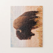 Amerikaanse Bizon (Bison Bison) Kudde In Teton 2 Legpuzzel (Verticaal)