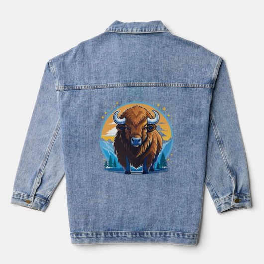 Amerikaanse bizon denim jacket (Achterkant)