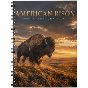 Amerikaanse Bizon Great Plains DIEREN Notitieboek