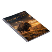 Amerikaanse Bizon Great Plains DIEREN Notitieboek (Rechterzijde)