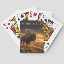 Amerikaanse Bizon Great Plains DIEREN Pokerkaarten