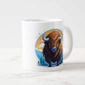 Amerikaanse bizon grote koffiekop (Voorkant rechts)