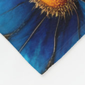 Amerikaanse Bizon in getextureerd bloemenportret Fleece Deken (Hoek)