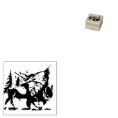 Amerikaanse Bizon, Inheemse Amerikaanse Buffel Rubberstempel (Gestempeld)