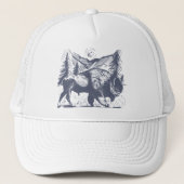 Amerikaanse Bizon - Nationaal Zoogdier Trucker Pet (Voorkant)