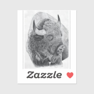 Amerikaanse bizon sticker