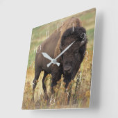 Amerikaanse bizon vierkante klok (Hoek)