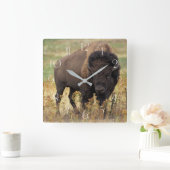 Amerikaanse bizon vierkante klok (Huis)