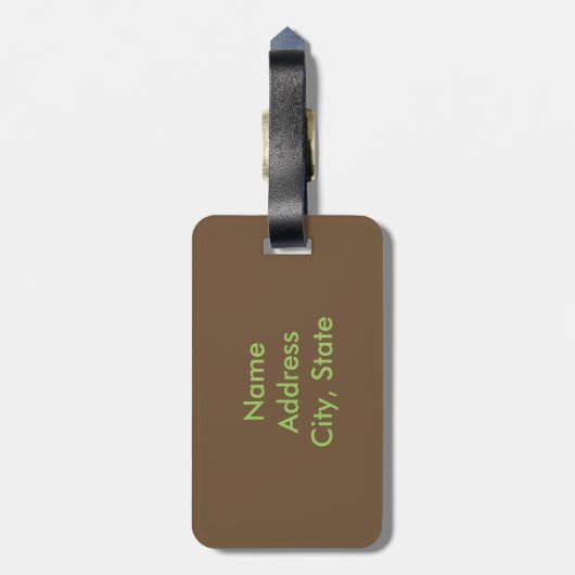 Amerikaanse bizon zwerven in grasland setting bagagelabel (Achterkant verticaal)