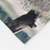 Amerikaanse bizon zwerven in grasland setting fleece deken (Hoek)