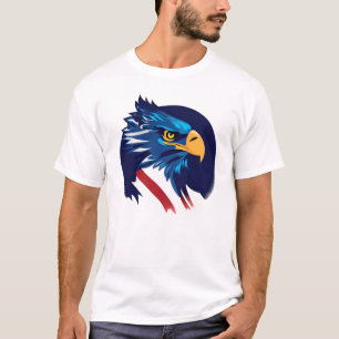 Amerikaanse Blad Adelaar Vlag T-shirt