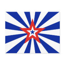 Amerikaanse Blauwe Sterrenexplosie Patriottische P