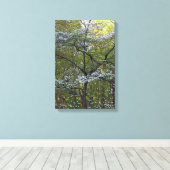 Amerikaanse Bloeiende Cornus - Cornus florida Canvas Afdruk (Insitu (Houten vloer))