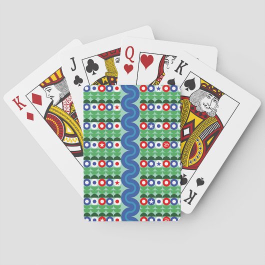 Amerikaanse bloemen - Spelkaarten Pokerkaarten (Achterkant)