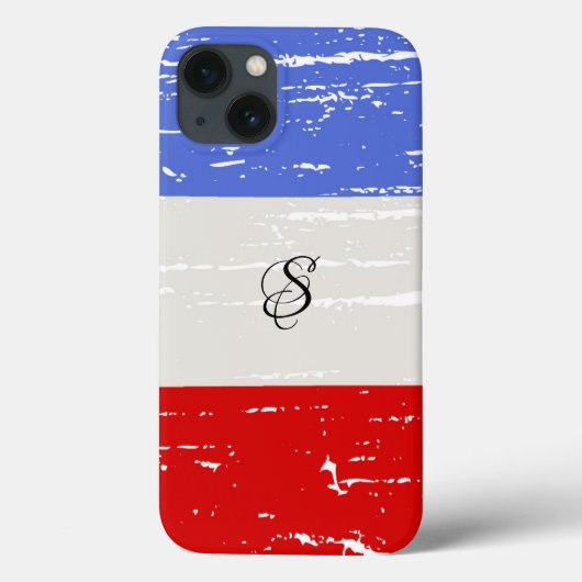 Amerikaanse blokken vast monogram Case-Mate iPhone case (Achterkant)