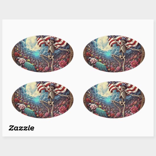 Amerikaanse Blues Sticker (Vel)