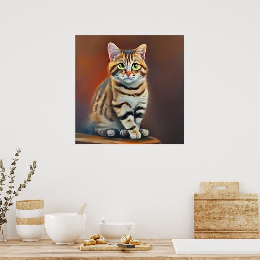 Amerikaanse Bobtail Cat Poster (Keuken)