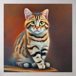 Amerikaanse Bobtail Cat Poster