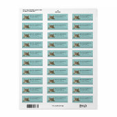 Amerikaanse Bobtail Kat Retouradreslabels Etiket (Full Sheet)