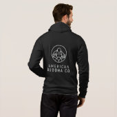 Amerikaanse Boeddha Co. BlackOut-Mannen - Zip Hood Hoodie (Achterkant volledig)