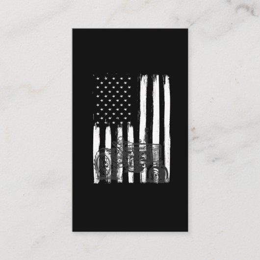 Amerikaanse Boerderij Tractor Patriottic US Farmin Visitekaartje (Voorkant)