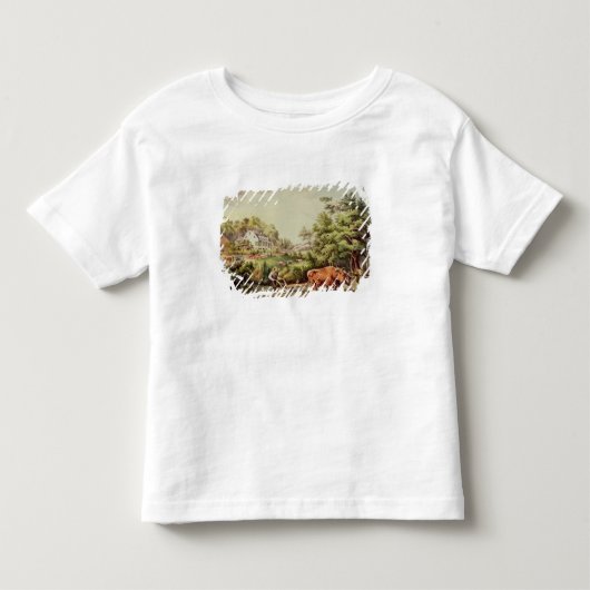 Amerikaanse Boerderijen scènes Kinder Shirts (Voorkant)