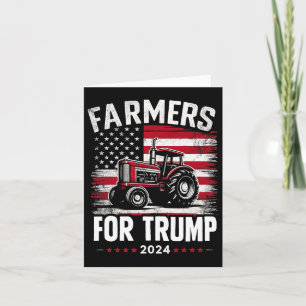 Amerikaanse boeren voor Trump verkiezing VS vlag Kaart
