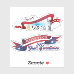 Amerikaanse Bold Eagle Patriotiotisch Jubileum USA Sticker