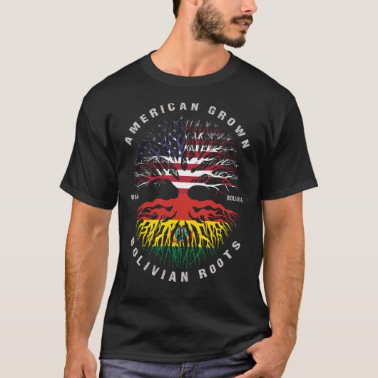 Amerikaanse Bolivia voor Groot Bolivia T-shirt (Voorkant)