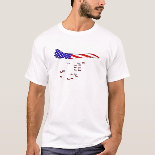 Amerikaanse bomber t-shirt (Voorkant)