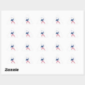 Amerikaanse boogschieten Amerikaanse vlag Sticker (Vel)