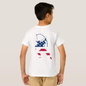 Amerikaanse boogschieten Amerikaanse vlag T-shirt (Achterkant volledig)