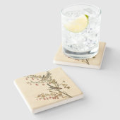 Amerikaanse Boom Sparrow, Amerikaanse vogelvogels Stenen Onderzetter (Zijkant)