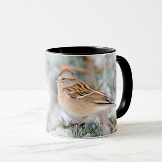 Amerikaanse Boom Sparrow in de winter Mok (Voorkant rechts)