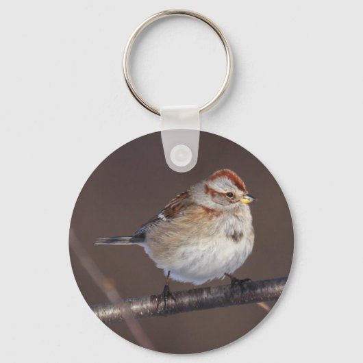 Amerikaanse Boom Sparrow Sleutelhanger (Voorkant)