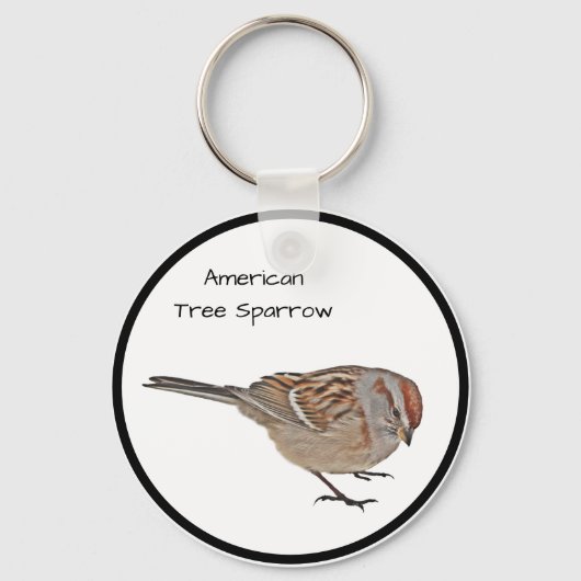 Amerikaanse Boom Sparrow Sleutelhanger (Voorkant)