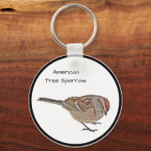 Amerikaanse Boom Sparrow Sleutelhanger (Voorkant)