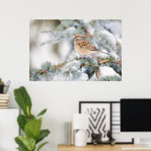 Amerikaanse boommus in de winter 2 poster (Thuiskantoor)