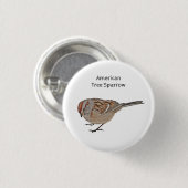 Amerikaanse Boomspreeuw Ronde Button 3,2 Cm (Voorkant /achterkant)