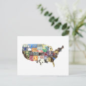 Amerikaanse borden  briefkaart (Staand voorkant)