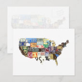 Amerikaanse borden  briefkaart (Voorkant / Achterkant)